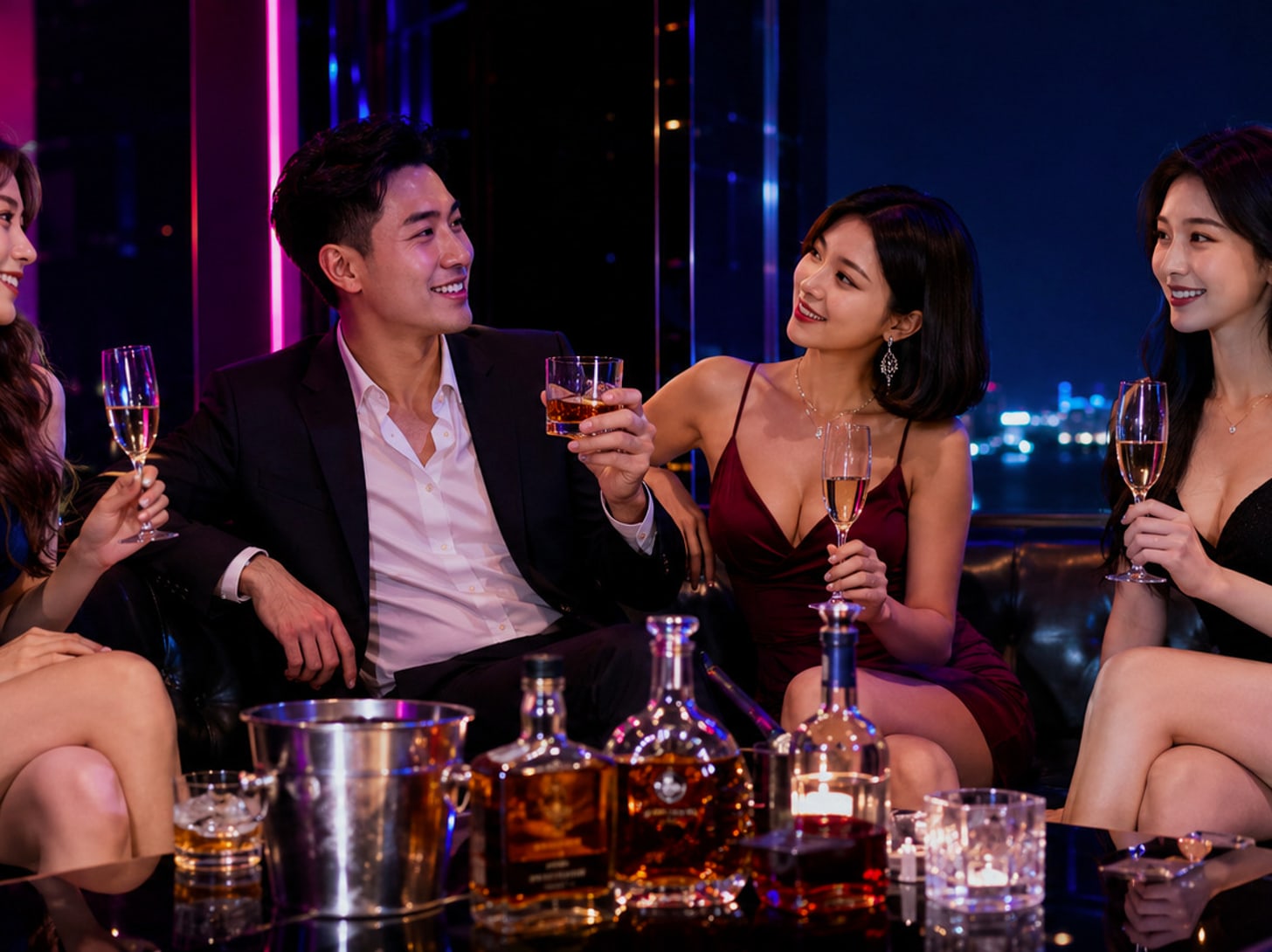 麗園便服酒店店家形象與包廂環境